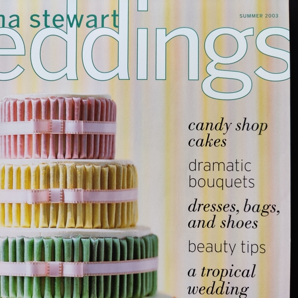 Y2K 2003 Martha Stewart Weddings Magazine 💍 The Candy 🍭🍬 Cake issue - Picture 2 of 10